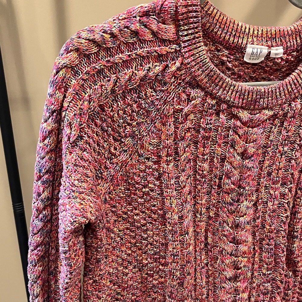 Gap for Good Women’s Pink Cable Knit Sweater